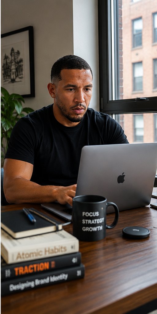 Eric Davis working at his desk